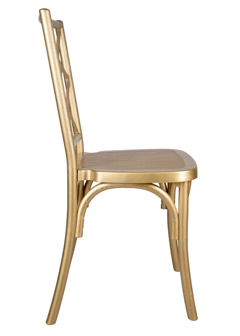 Chivari Gold ToughResin™ Mosaic Chair CMRG-ZG-T