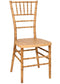 Chivari Natural WoodGrain™ Resin Steel Skeleton™ Chiavari Chair CCRNB-STEEL-AX-T