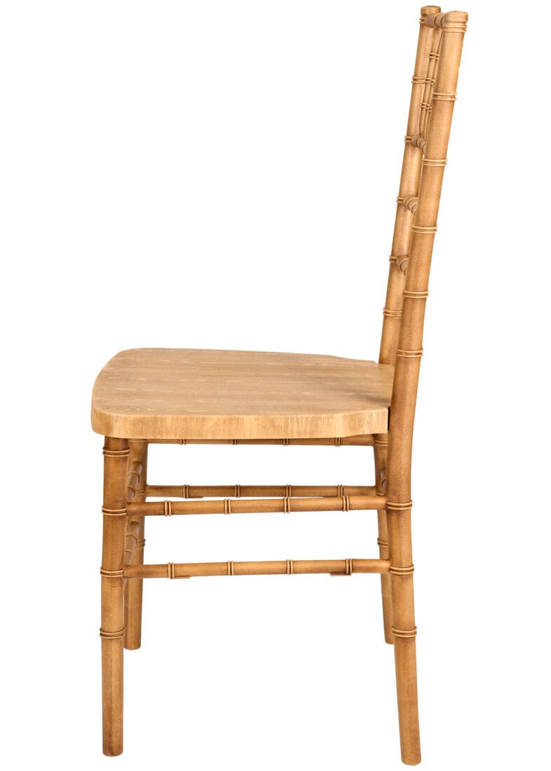 Chivari Natural WoodGrain™ Resin Steel Skeleton™ Chiavari Chair CCRNB-STEEL-AX-T