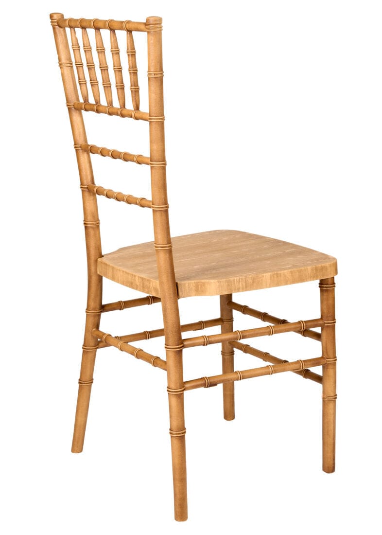 Chivari Natural WoodGrain™ Resin Steel Skeleton™ Chiavari Chair CCRNB-STEEL-AX-T