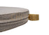Chivari Beige Tweed 2" Thick Cross Back Cushion CUSHXSTRAP-BUR-COT-TAN-AX-T