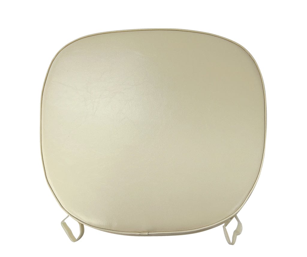 Chivari Ivory Vinyl 2" Thick Cross Back Cushion CUSHXSTRAPVINIVY-PVC-AX-T