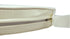 Chivari Ivory Vinyl 2" Thick Cross Back Cushion CUSHXSTRAPVINIVY-PVC-AX-T