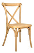 Chivari Natural X-Leg Farm Table Dining Set with 10 Chairs TFARM-NATURAL-X-LEG-KIT-CXR-AX