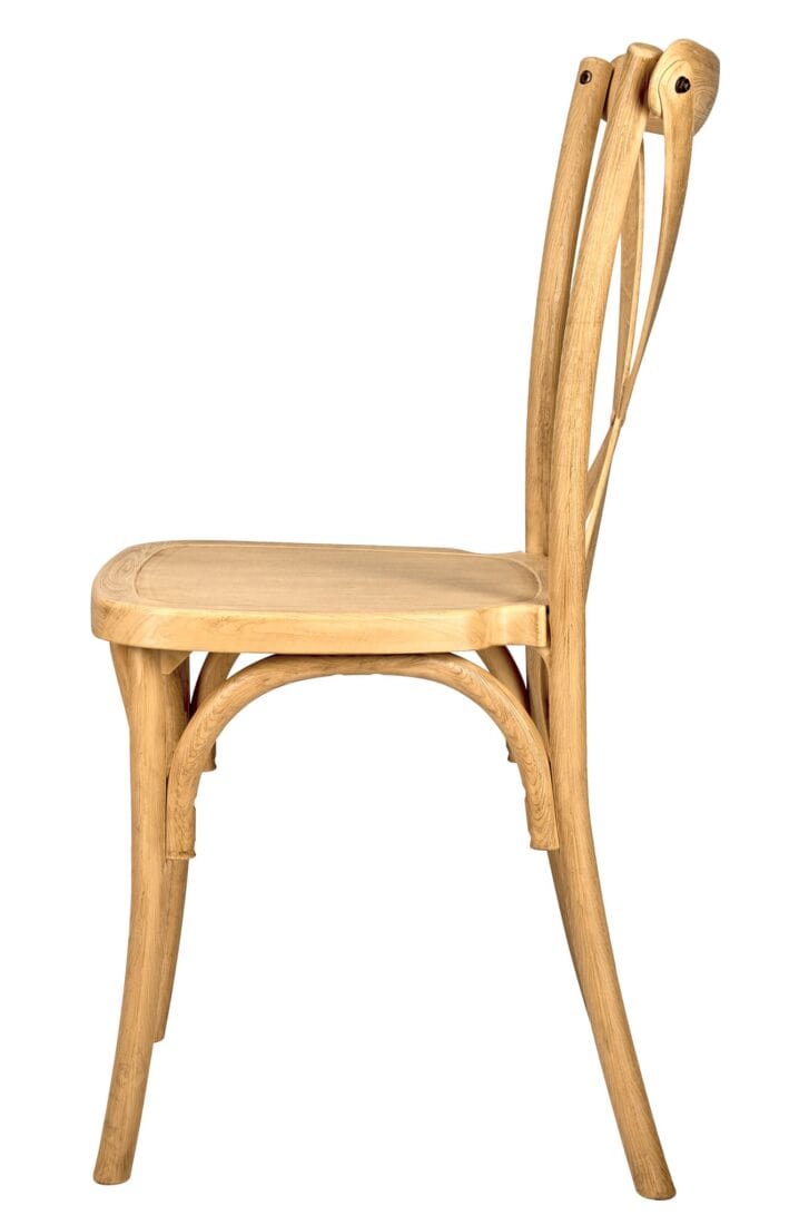 Chivari Natural X-Leg Farm Table Dining Set with 10 Chairs TFARM-NATURAL-X-LEG-KIT-CXR-AX