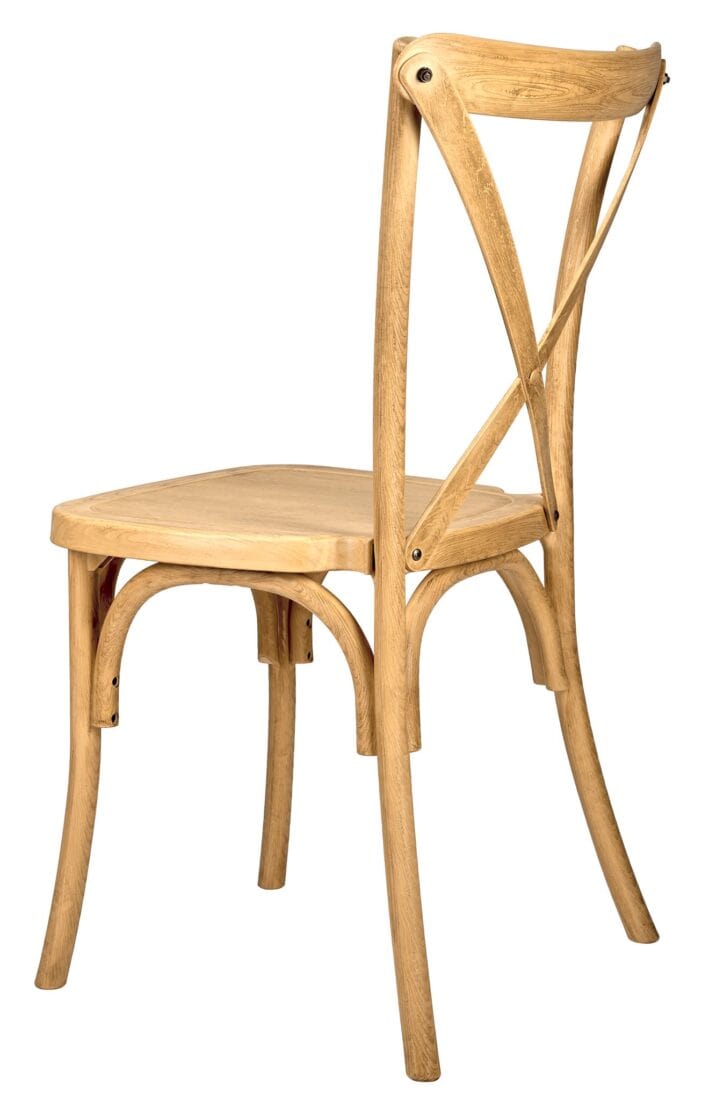 Chivari Natural X-Leg Farm Table Dining Set with 10 Chairs TFARM-NATURAL-X-LEG-KIT-CXR-AX
