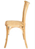Chivari Natural ToughWood™ Willow Wood Chair With Rattan Seat and ColorCore CWWN-RS-AX-T