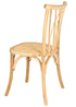 Chivari Natural ToughWood™ Willow Wood Chair With Rattan Seat and ColorCore CWWN-RS-AX-T