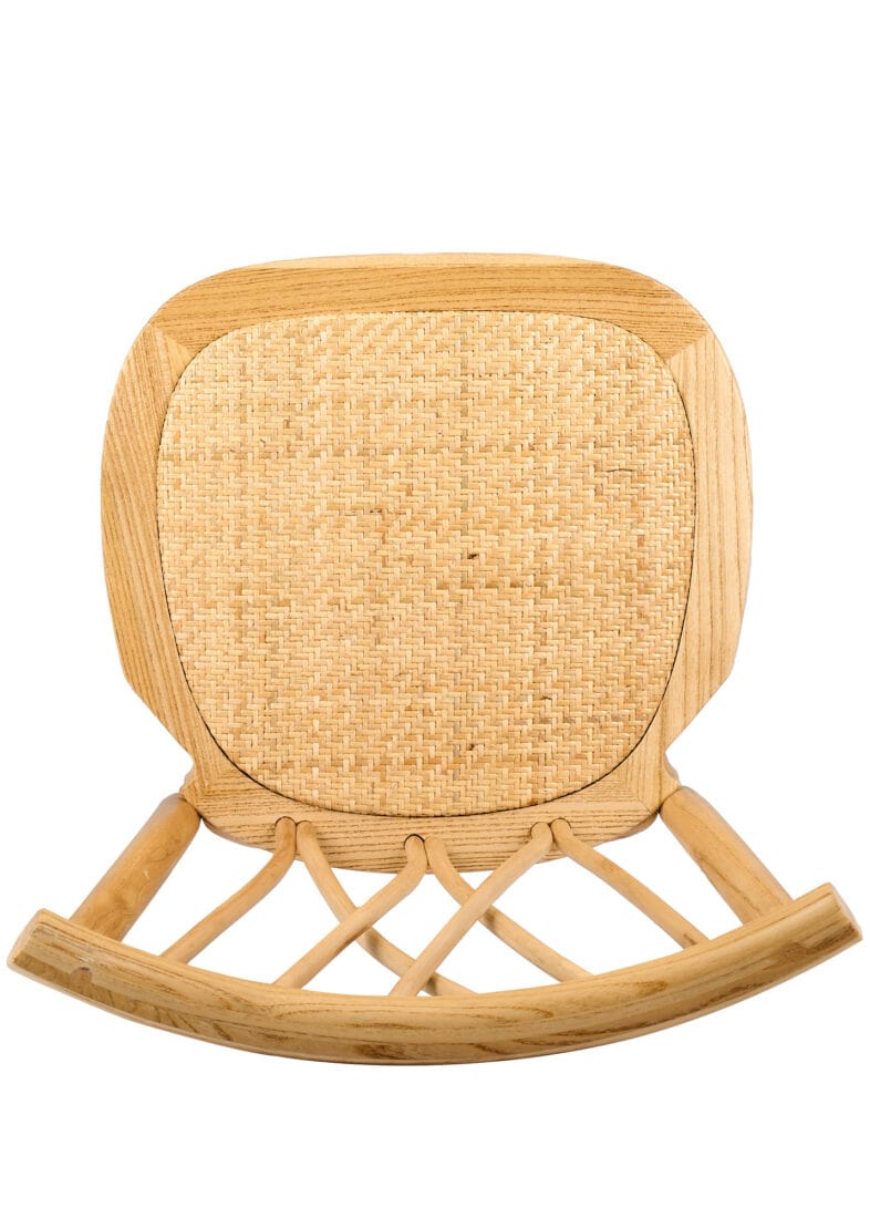 Chivari Natural ToughWood™ Willow Wood Chair With Rattan Seat and ColorCore CWWN-RS-AX-T