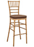 Chivari Natural WoodGrain™ Resin Steel Skeleton™ Chiavari Barstool BCRNB-ST-AX-T