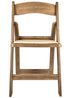 Chivari Chestnut Resin WoodGrain™ Folding Chair with Tan Cushion CFRCB-I-AX-T