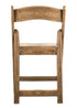 Chivari Chestnut Resin WoodGrain™ Folding Chair with Tan Cushion CFRCB-I-AX-T