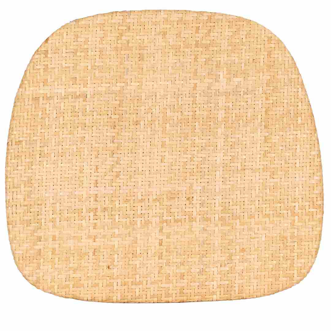Chivari Natural Rattan Panel Back Seat Pad with SlipNot™ Technology CUSHPANRAT-NAT-A