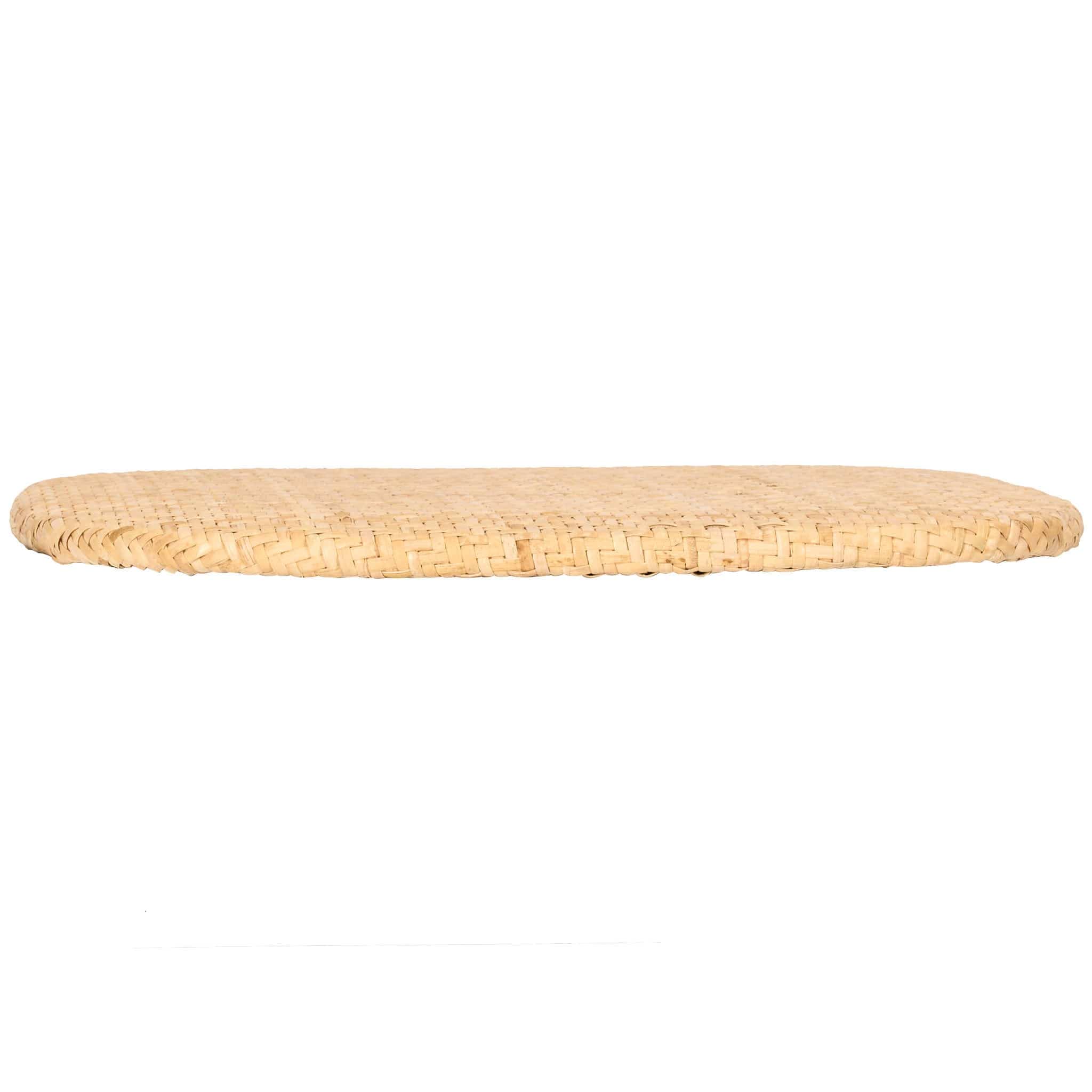 Chivari Natural Rattan Panel Back Seat Pad with SlipNot™ Technology CUSHPANRAT-NAT-A