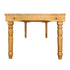 Chivari 96″ x 40″ (8 Foot) Natural Rectangle Thin Fluted Leg Wood Farm Table TFARMRT9640-NATURAL-T-LEG-AX-T