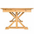Chivari 96″ x 40″ (8 Foot) Natural  Rectangle X Leg Wood Farm Table TFARMRT9640-NATURAL-X-LEG-AX-T