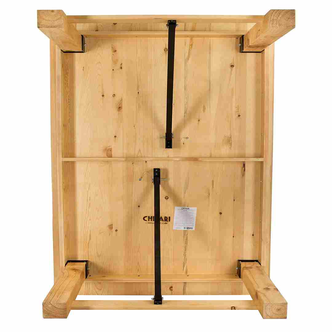 Chivari 72″ x 40″ (6 Foot ) Natural Rectangle Straight Leg Wood Farm Table TFARMRT7240-NATURAL-S-LEG-AX-T