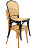 Chivari Black Bent Cane Resin Chair CBCBN-ZG-T