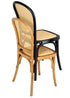 Chivari Black Bent Cane Resin Chair CBCBN-ZG-T