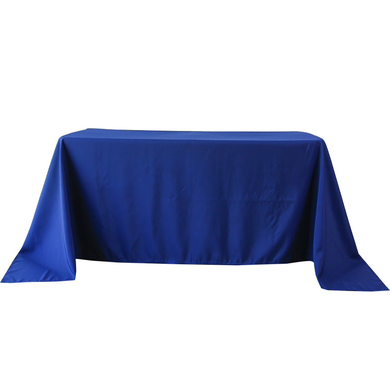 5-Pack Navy Blue Polyester Rectangle Tablecloth 190gsm 90" x 156"