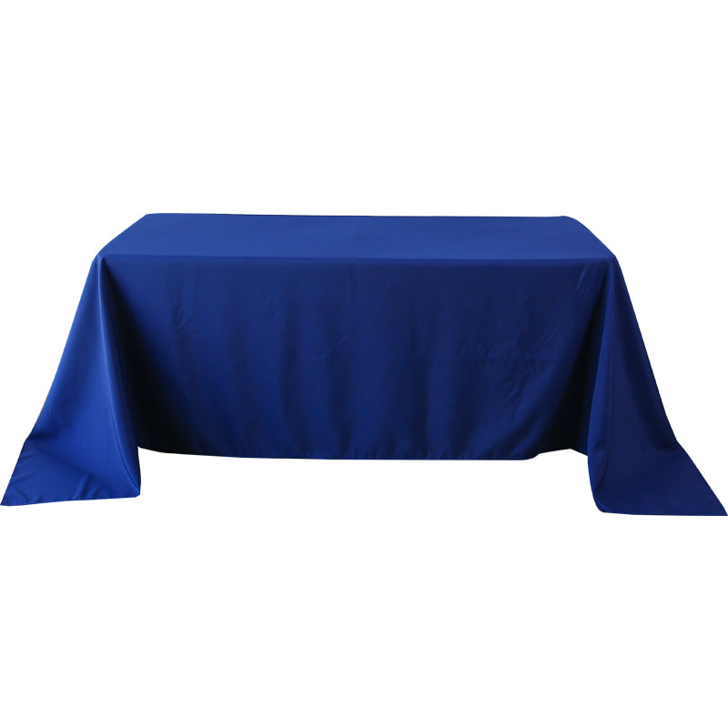 5-Pack Navy Blue Polyester Rectangle Tablecloth 190gsm 90" x 132"