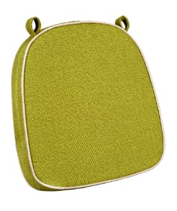 Chivari Olive with Beige Piping 2.5" Thick Chair Cushion - World's Best Cushions CUSHBST-OBR-AX-T