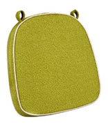Olive with Beige Piping 2.5" Thick Chair Cushion - World's Best Cushions