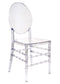 Chivari Clear Resin ProClear™ Solid Oval Chair CORSC-ZG-T