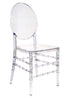 Chivari Clear Resin ProClear™ Solid Oval Chair CORSC-ZG-T