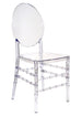Chivari Clear Resin ProClear™ Solid Oval Chair CORSC-ZG-T