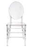 Chivari Clear Resin ProClear™ Solid Oval Chair CORSC-ZG-T
