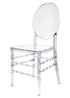 Chivari Clear Resin ProClear™ Solid Oval Chair CORSC-ZG-T