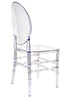 Chivari Clear Resin ProClear™ Solid Oval Chair CORSC-ZG-T