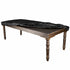 Chivari Black 72" x 40" (6 Foot) Rectangle Farm Table Protective Cover with Water Proof Bag P-CVR-FRM-7240-AX-T