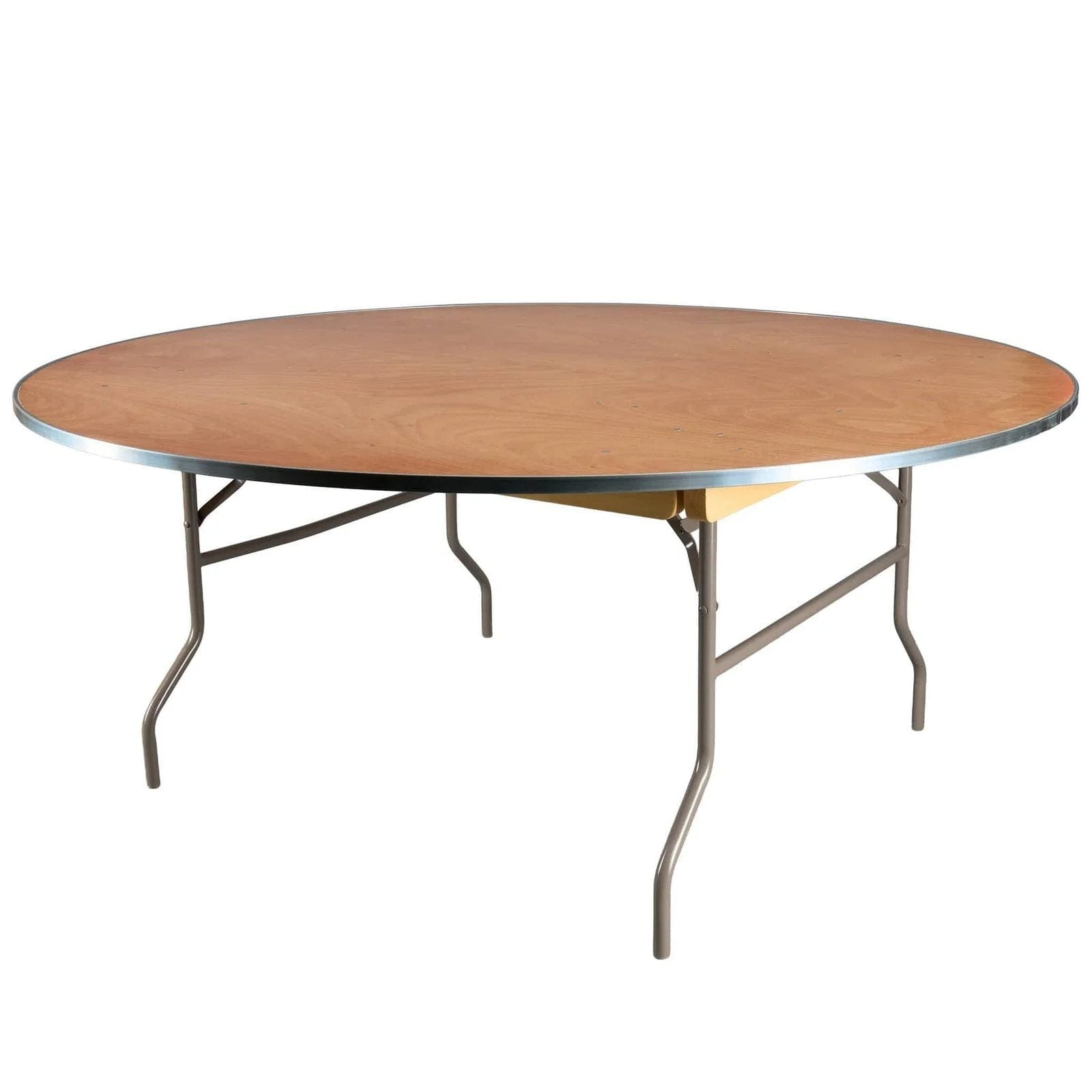 Chiavari The Luxury Combo - 100 Mahogany WoodGrain™ Resin Steel Skeleton™ Chiavari Chairs, 10 x 72" Round Plywood Tables, 1 Extra Large Table Cart PACK100CCRMBSTEEL1072RD-T