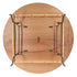 Chiavari The Luxury Combo - 100 Mahogany WoodGrain™ Resin Steel Skeleton™ Chiavari Chairs, 10 x 72" Round Plywood Tables, 1 Extra Large Table Cart PACK100CCRMBSTEEL1072RD-T