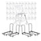 Chivari 100 Folding Chair Super Deal:  100 Resin Folding Chairs with 4 Dollies and 4 Straps PACK100CFRW4CART4STRAP-CXAX-T
