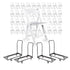 Chivari 100 Folding Chair Super Deal:  100 Resin Folding Chairs with 4 Dollies and 4 Straps PACK100CFRW4CART4STRAP-CXAX-T