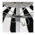 California Umbrellas Sunflower Yellow 8.5' Classic Pagoda Series Sunbrella Fabric Patio Umbrella with White Aluminum Pole and Push Lift CAL-SMPT852174CLAS-5457