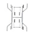 Chivari Grey Replacement Legs for 36" Round Plywood Table 1 Set with 2 Legs PARTS-TPLY-RD36-LEG-AX