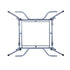 Chivari Grey Replacement Legs for 48" Round Plywood Table 1 Set with 2 Legs PARTS-TPLY-RD48-LEG-AX