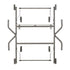 Chivari Grey Replacement Legs for 60" & 66" Round Plywood Table 1 Set with 2 Legs PARTS-TPLY-RD6066-LEG-AX