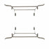 Chivari Grey Replacement Legs for 60" & 66" Round Plywood Table 1 Set with 2 Legs PARTS-TPLY-RD6066-LEG-AX