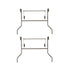 Chivari Grey Replacement Legs for 72" Round Plywood Table 1 Set with 2 Legs PARTS-TPLY-RD72-LEG-AX