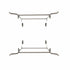 Chivari Grey Replacement Legs for 72" Round Plywood Table 1 Set with 2 Legs PARTS-TPLY-RD72-LEG-AX