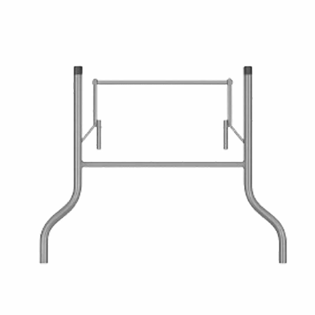 Chivari Grey Replacement Legs for 96" x 36" Banquet Rectangle Plywood Table 1 Set with 2 Legs PARTS-TPLY-RT9636-LEG-AX