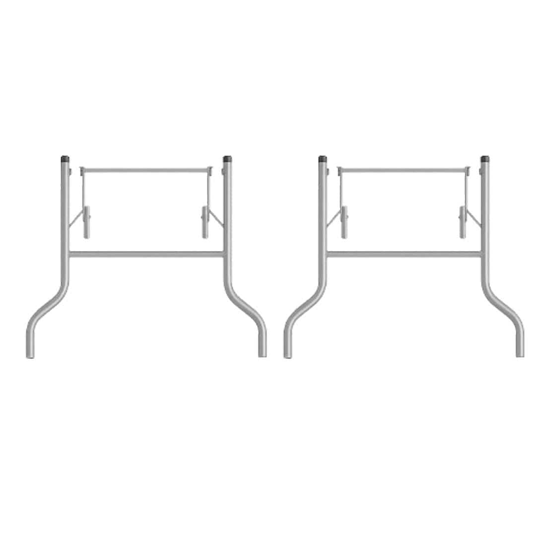 Chivari Grey Replacement Legs for 96" x 40" Banquet Rectangle Plywood Table 1 Set with 2 Legs PARTS-TPLY-RT9640-LEG-AX