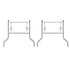 Chivari Grey Replacement Legs for 96" x 40" Banquet Rectangle Plywood Table 1 Set with 2 Legs PARTS-TPLY-RT9640-LEG-AX