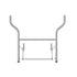 Chivari Grey Replacement Legs for 96" x 40" Banquet Rectangle Plywood Table 1 Set with 2 Legs PARTS-TPLY-RT9640-LEG-AX