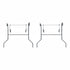 Chivari Grey Replacement Legs for 96" x 48" Banquet Rectangle Plywood Table 1 Set with 2 Legs PARTS-TPLY-RT9648-LEG-AX